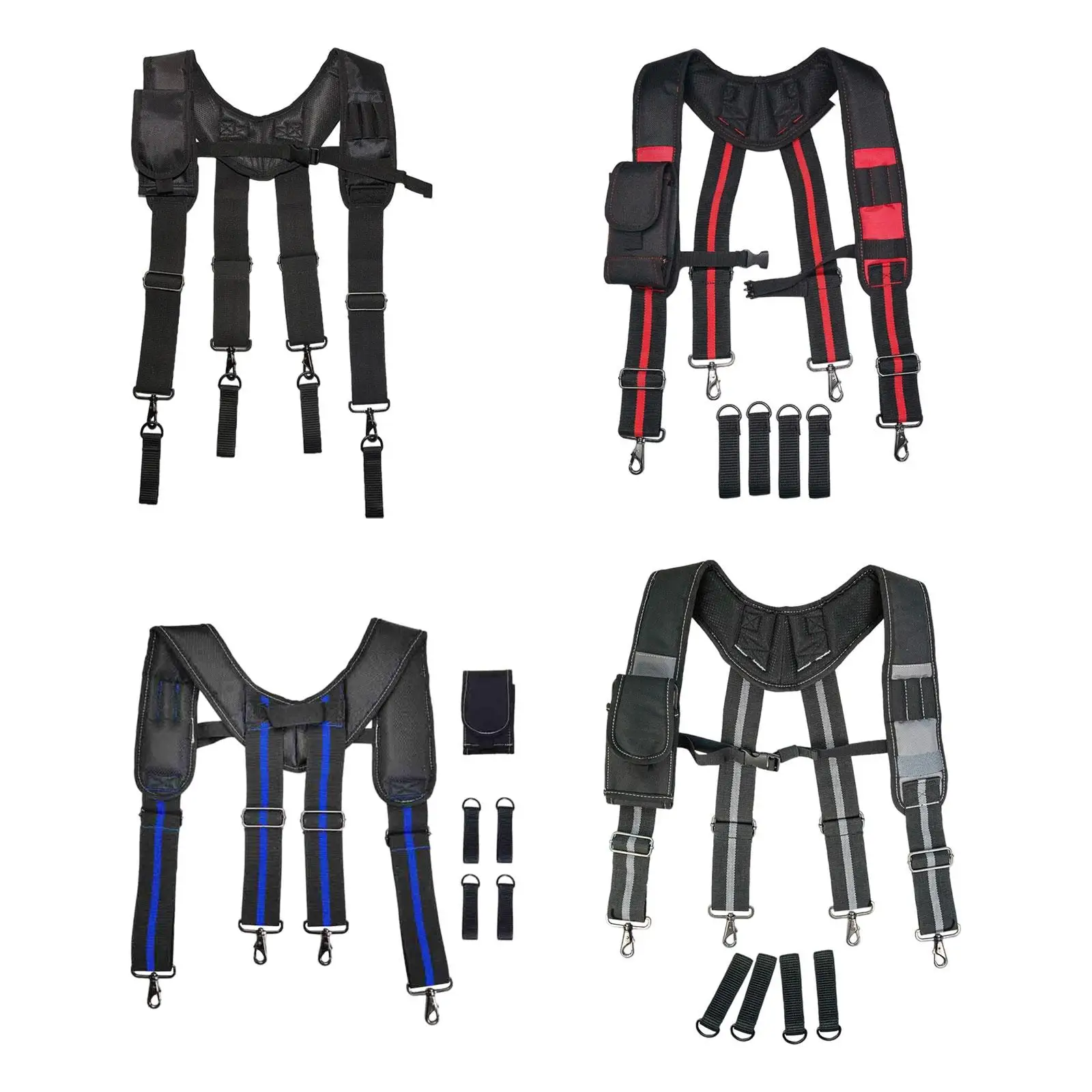 Tool Belt Suspender Flexible Adjustable Straps Portable Work Belt Suspender Hanging Rig with Attachment Loops for Electrician
Tool Belt Suspender Flexible Adjustable Straps Portable Work Belt Suspender Hanging Rig with Attachment Loops for Electrician
