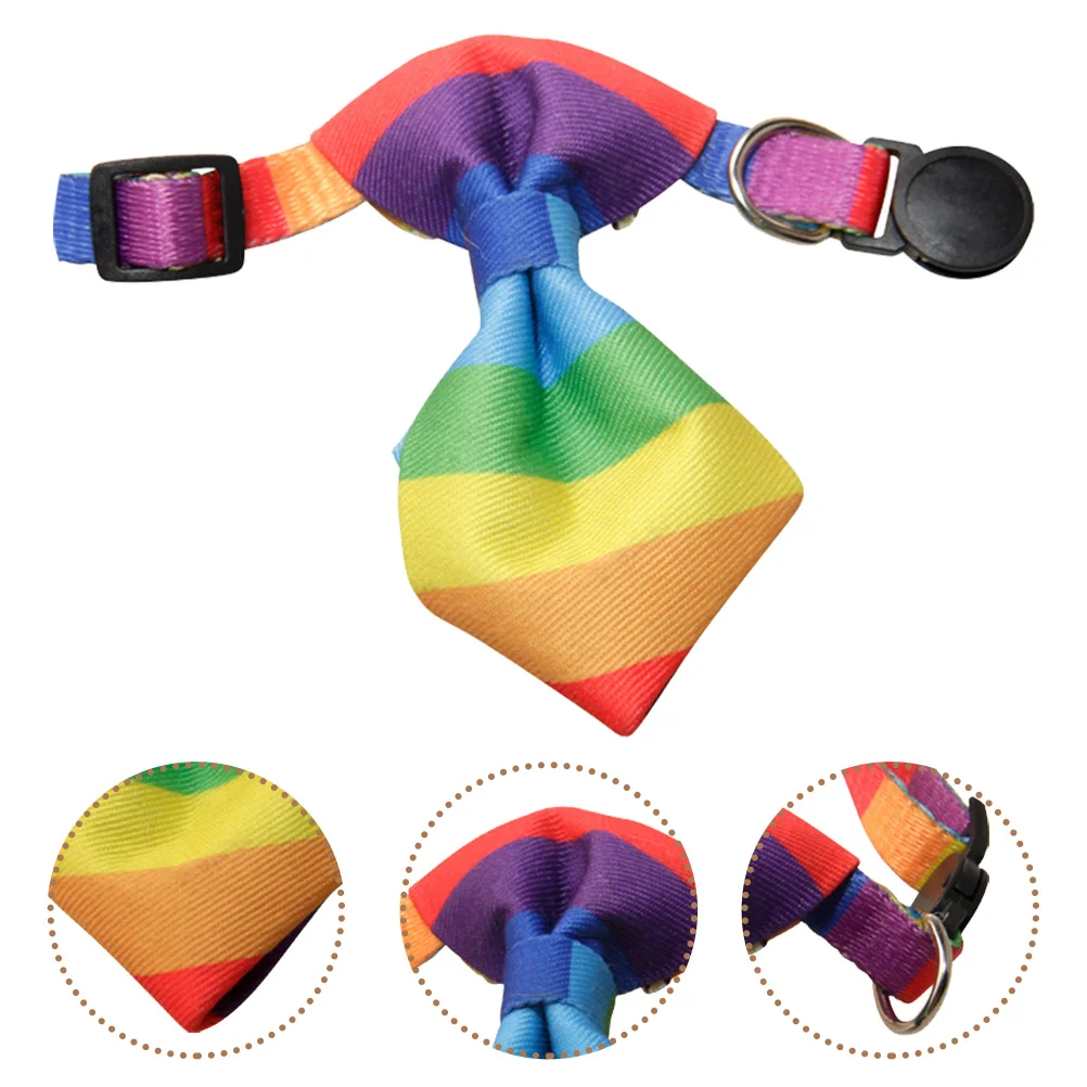 Dog Collar with Bowtie Rainbow Pet Collar Adjustable Kitten Collar Small Pet Collar Rainbow Collar For Dogs
Dog Collar with Bowtie Rainbow Pet Collar Adjustable Kitten Collar Small Pet Collar Rainbow Collar For Dogs