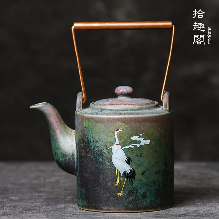 Handmade Ceramic Handle, Large Teapot, Coarse Health Pot, Jingdezhen Kung Fu Tea Set, Simple Single Pot
Handmade Ceramic Handle, Large Teapot, Coarse Health Pot, Jingdezhen Kung Fu Tea Set, Simple Single Pot