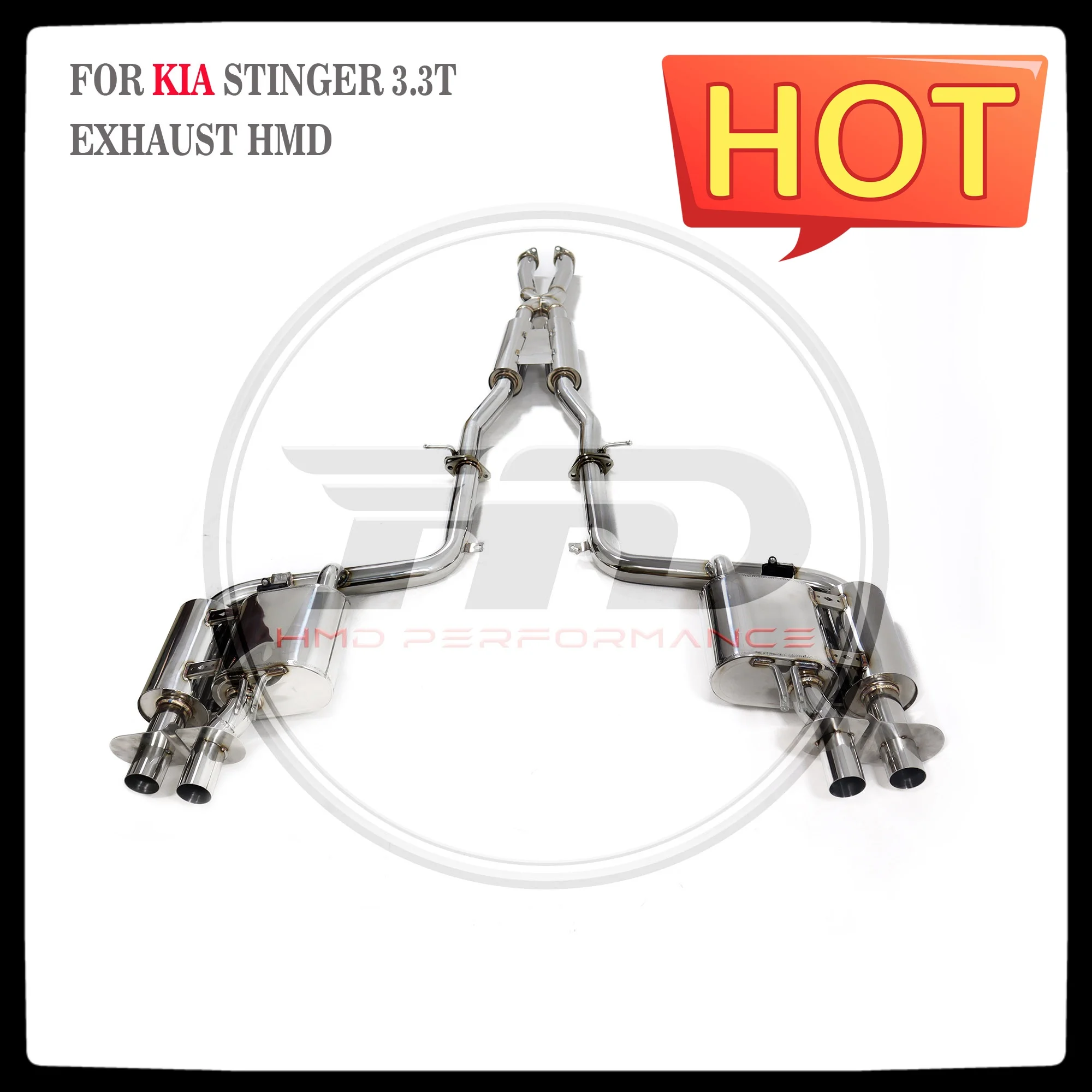 HMD Stainless Steel Exhaust System Performance Catback For KIA Stinger GT 3.3T Muffler With Valve
HMD Stainless Steel Exhaust System Performance Catback For KIA Stinger GT 3.3T Muffler With Valve