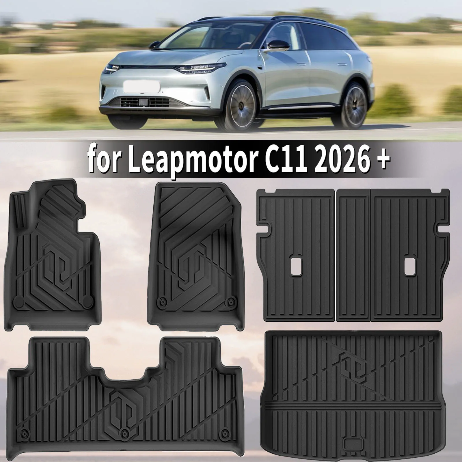 for Leapmotor C11 2026 + 3D Maxpider Style TPE Floor Mats Full Coverage Heavy Duty All Weather Accessories
for Leapmotor C11 2026 + 3D Maxpider Style TPE Floor Mats Full Coverage Heavy Duty All Weather Accessories
