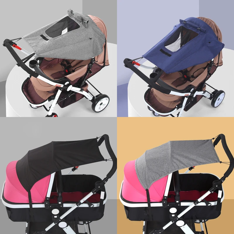Waterproof Baby Stroller Sunshade Rain Cover for Baby Carriage Awning with Skylight Sun Protection Baby Cart Pram Accessories
Waterproof Baby Stroller Sunshade Rain Cover for Baby Carriage Awning with Skylight Sun Protection Baby Cart Pram Accessories