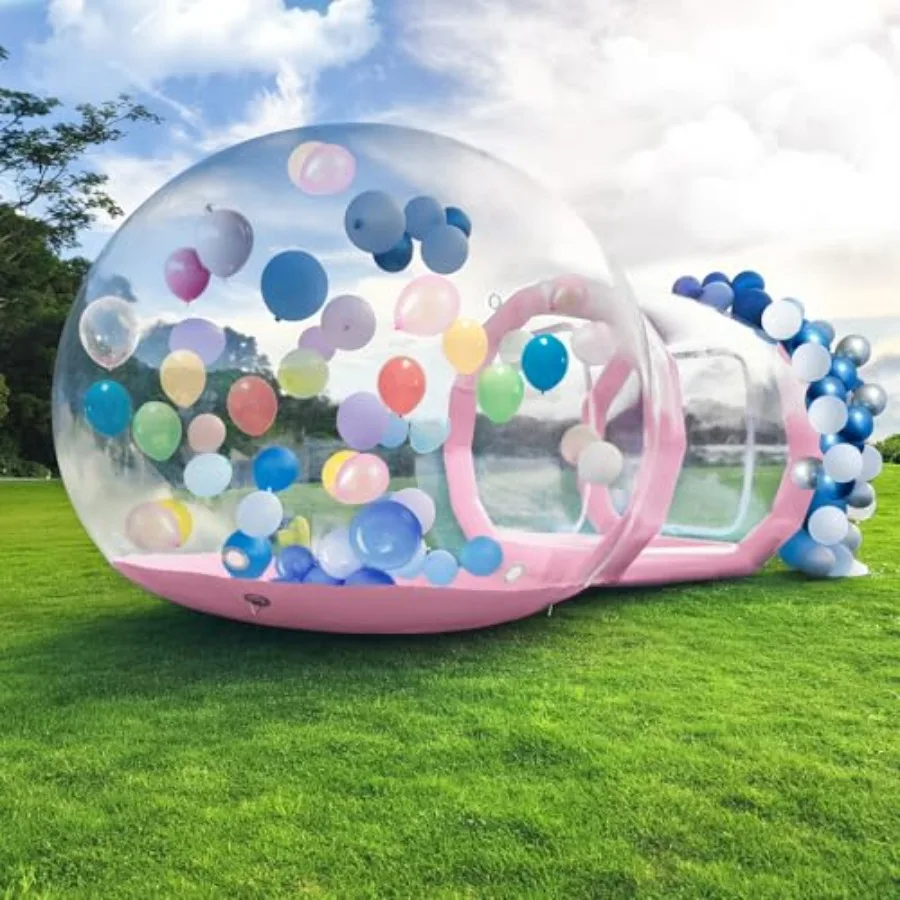 10FT Single Layer Inflatable Bubble House Dome for Clear PVC Balloon House with Tunnel 750W Air Blower and 600W Air Pump Perfec
10FT Single Layer Inflatable Bubble House Dome for Clear PVC Balloon House with Tunnel 750W Air Blower and 600W Air Pump Perfec