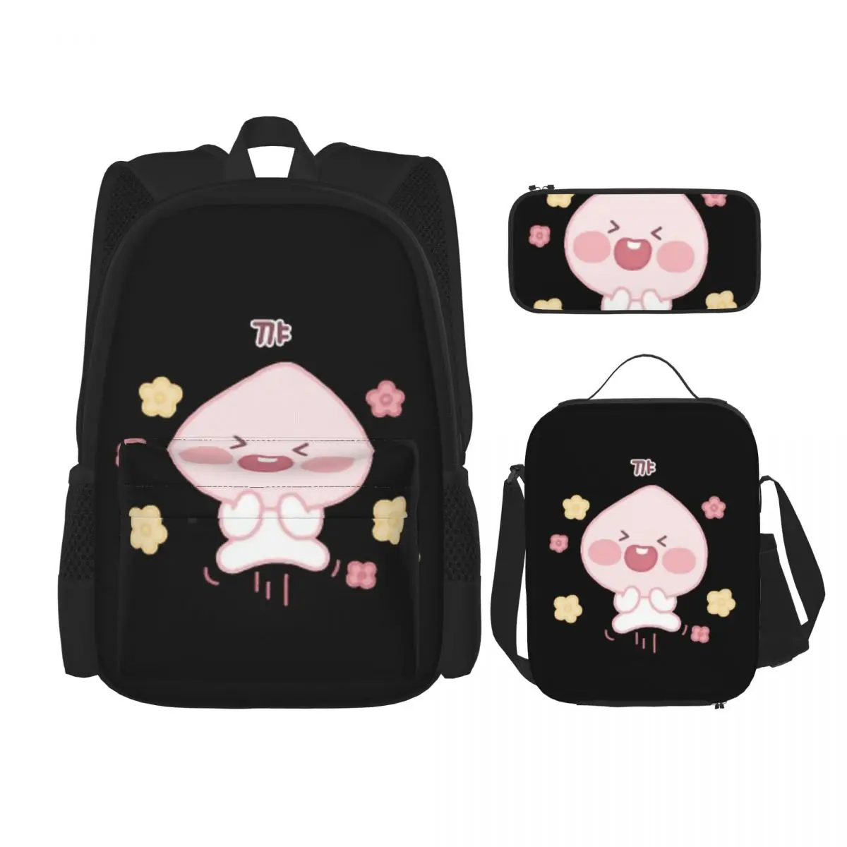 Silly Baby Apeach Backpacks Boys Girls Bookbag Students School Bags Kids Rucksack Lunch Bag Pen Bag Three-Piece Set
Silly Baby Apeach Backpacks Boys Girls Bookbag Students School Bags Kids Rucksack Lunch Bag Pen Bag Three-Piece Set