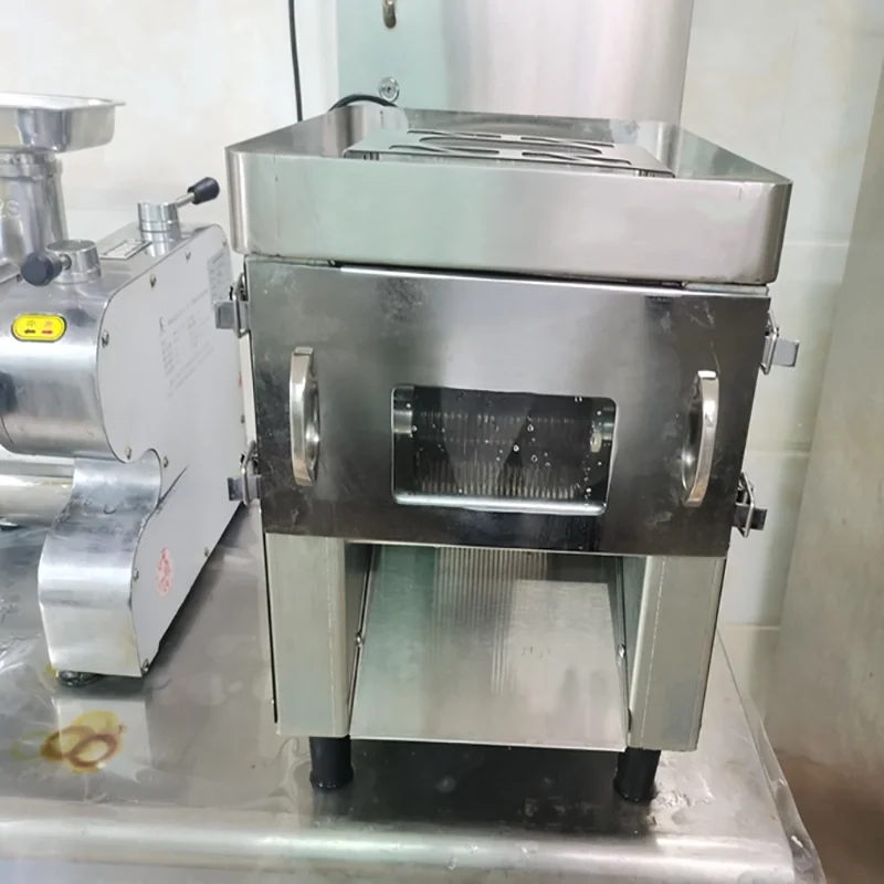 Commercial Fully Automatic Stainless Steel Meat Cutter Fast Electric Slicer/Shredder 220V New Dicing Machine Meat Pieces
Commercial Fully Automatic Stainless Steel Meat Cutter Fast Electric Slicer/Shredder 220V New Dicing Machine Meat Pieces