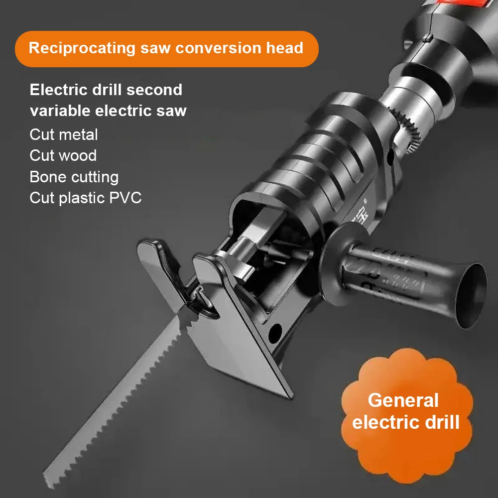 Multifunction Handheld Small Cutting Machine Reciprocating Saw Universal Electric Drill to Chainsaw Conversion Head
Multifunction Handheld Small Cutting Machine Reciprocating Saw Universal Electric Drill to Chainsaw Conversion Head