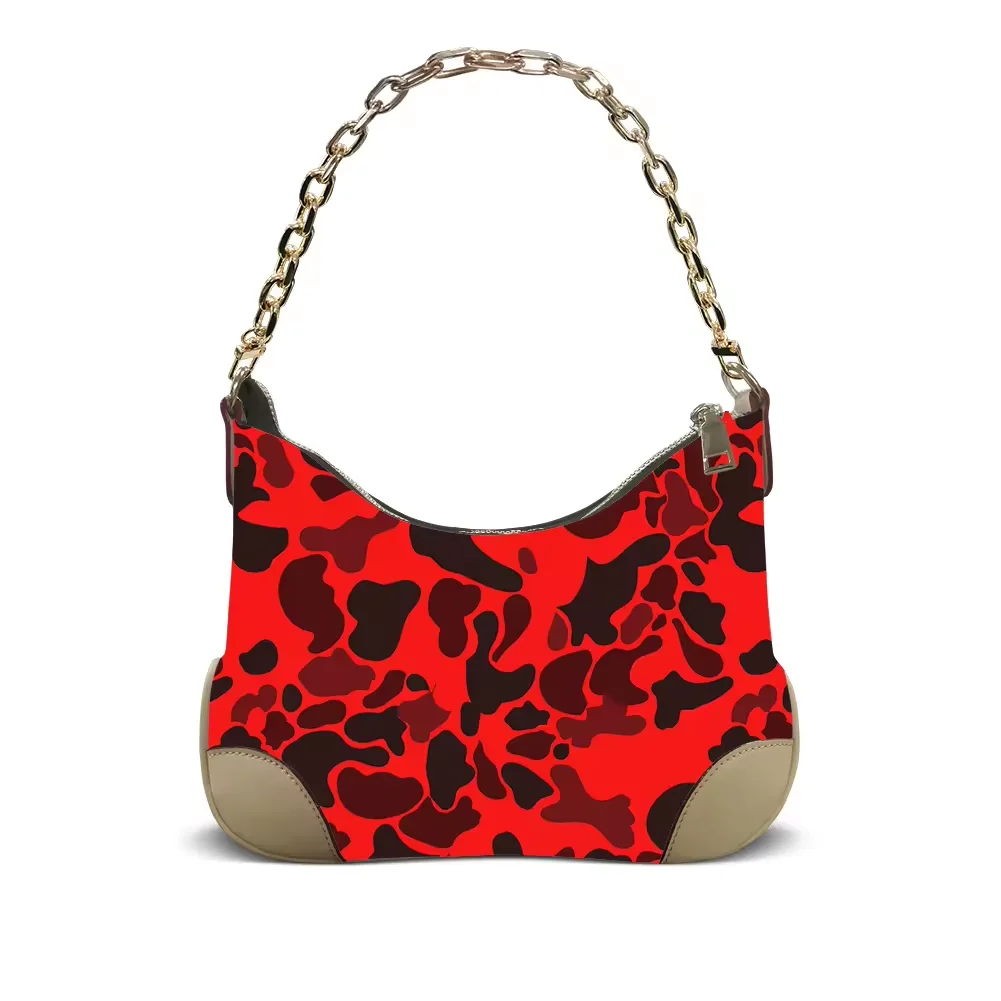Женская модная сумка-хобо из искусственной кожи с принтом «Красный камуфляж» и изогнутым дизайном, с цепочкой на плечо, для женщин
Женская модная сумка-хобо из искусственной кожи с принтом «Красный камуфляж» и изогнутым дизайном, с цепочкой на плечо, для женщин