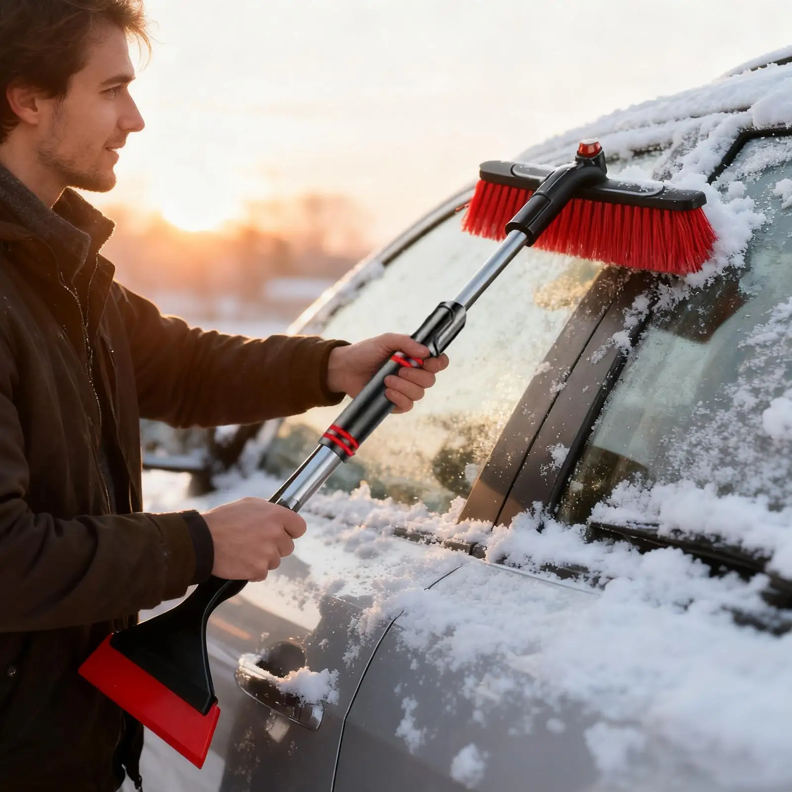 Car Snow Brush Heavy Duty Retractable Winter Windshield Ice Removal Tool For Vehicle Truck SUV Window Frost Winter Men Women
Car Snow Brush Heavy Duty Retractable Winter Windshield Ice Removal Tool For Vehicle Truck SUV Window Frost Winter Men Women