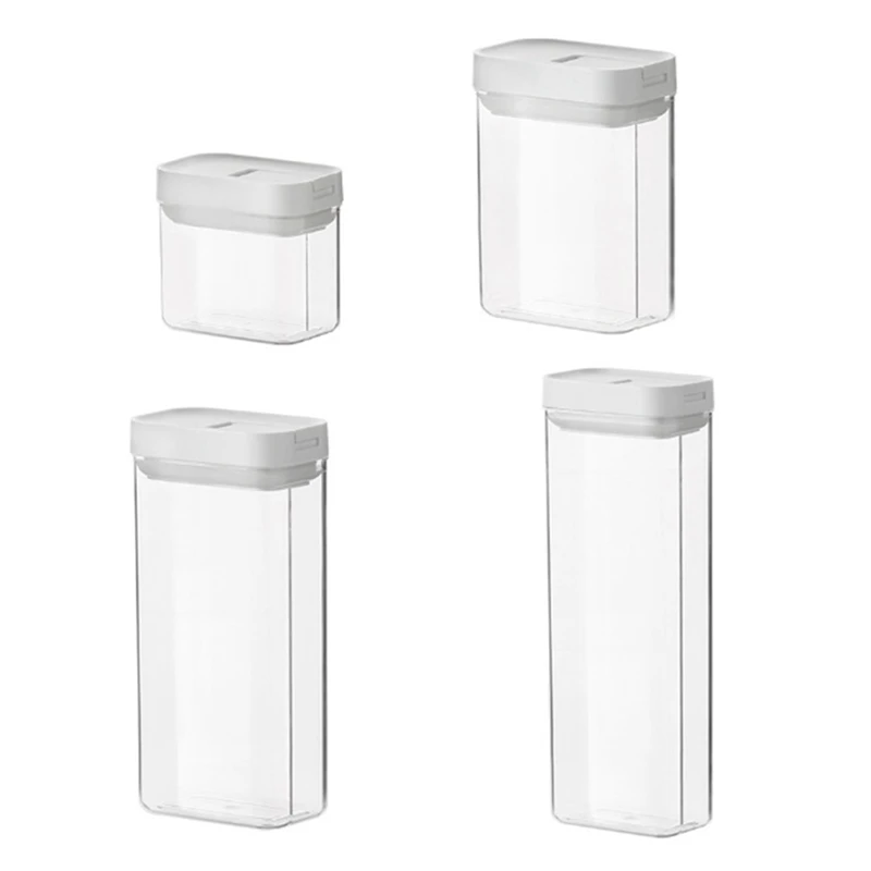 Sealed Food Storage Box Cereal Candy Dried Jars Kitchen Square Transparent Sealed Tank Box Snack Dry Goods Storage Jar Durable
Sealed Food Storage Box Cereal Candy Dried Jars Kitchen Square Transparent Sealed Tank Box Snack Dry Goods Storage Jar Durable