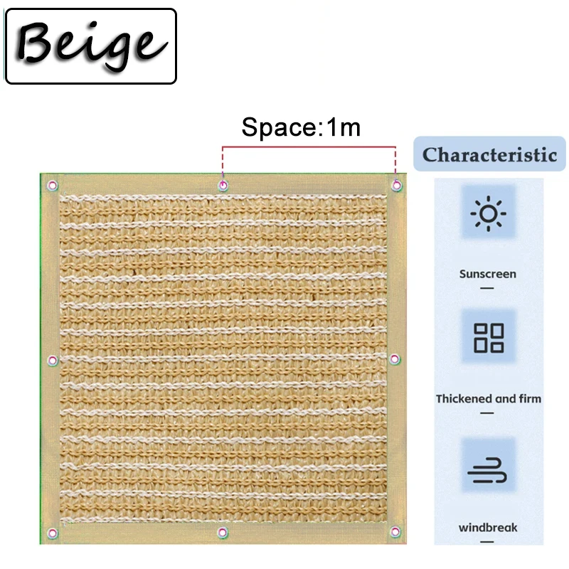 Premium Beige Shade Net -UV Resistant Sunshade for Garden, Balcony, Terrace, and Plant Cover, Durable Privacy Safety Net for Out
Premium Beige Shade Net -UV Resistant Sunshade for Garden, Balcony, Terrace, and Plant Cover, Durable Privacy Safety Net for Out