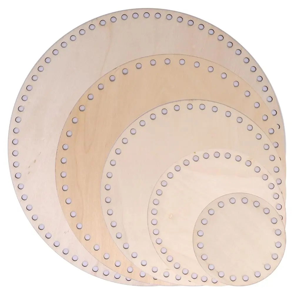 4\/6\/8\/10\/12\ Diameter Basket Bottoms for Crochet Bases, 5Pcs Natural Blank Wood Base, Circle Crochet Basket Base Unfinis
4\/6\/8\/10\/12\ Diameter Basket Bottoms for Crochet Bases, 5Pcs Natural Blank Wood Base, Circle Crochet Basket Base Unfinis
