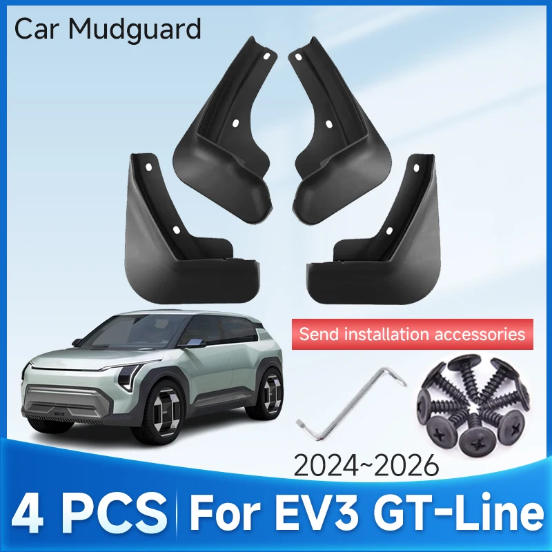 Car Mudguard For Kia EV3 GT-Line 2024 2025 2026 MudFlap Splash Guard Front Rear Anti-splash Fender Car Accessories Mudguard Tool
Car Mudguard For Kia EV3 GT-Line 2024 2025 2026 MudFlap Splash Guard Front Rear Anti-splash Fender Car Accessories Mudguard Tool