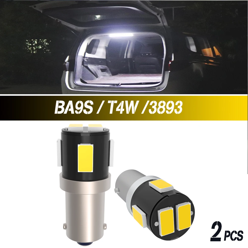 2x BA9S H6W T4W LED лампы для заднего освещения салона автомобиля, задних фонарей, подсветки номерного знака, купольных светильников и ламп для чтения
2x BA9S H6W T4W LED лампы для заднего освещения салона автомобиля, задних фонарей, подсветки номерного знака, купольных светильников и ламп для чтения