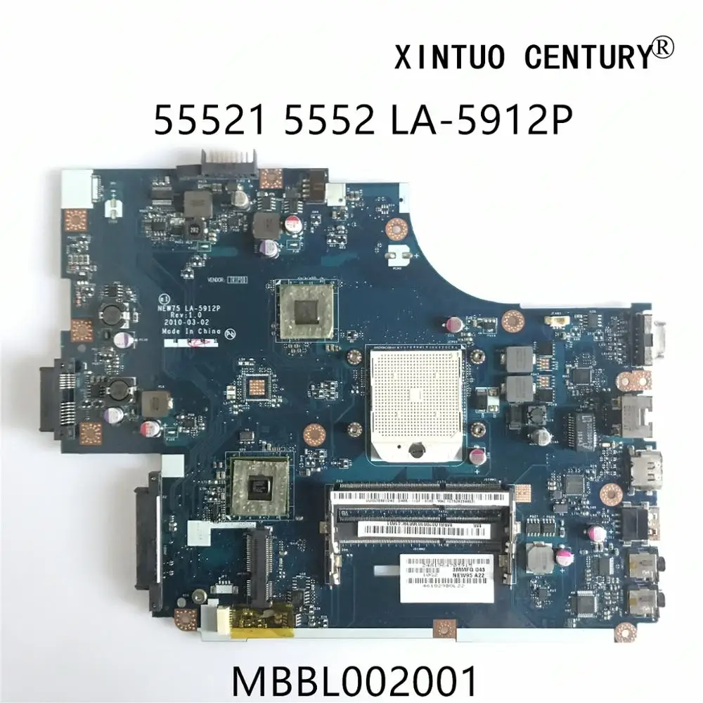 MBBL002001 For Acer Aspire NV53A 5552 5552G Motherboard LA-5912P NEW75 MB.BL002.001 DDR3 HD4200 100% tested working
MBBL002001 For Acer Aspire NV53A 5552 5552G Motherboard LA-5912P NEW75 MB.BL002.001 DDR3 HD4200 100% tested working