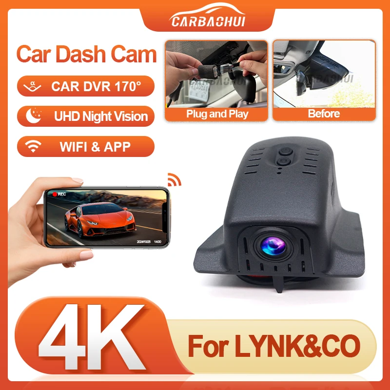 Plug And Play 4K 2160P Dash Cam Wifi Car DVR Dual lens For Lynk & Co 05 20-22,for lynk co 01 2022-2025 Loop recording DashCam
Plug And Play 4K 2160P Dash Cam Wifi Car DVR Dual lens For Lynk & Co 05 20-22,for lynk co 01 2022-2025 Loop recording DashCam