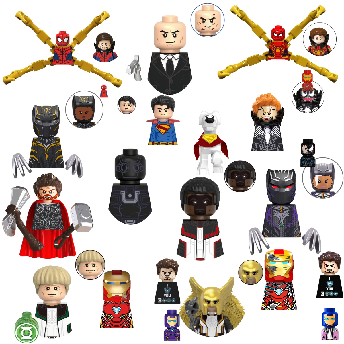 Blind Box Mini Building Blocks G0139 Figures Big Goblin Spiderman Iron Man Venom Captain Hawk Deadpool Armor Christmas Gifts Toy
Blind Box Mini Building Blocks G0139 Figures Big Goblin Spiderman Iron Man Venom Captain Hawk Deadpool Armor Christmas Gifts Toy