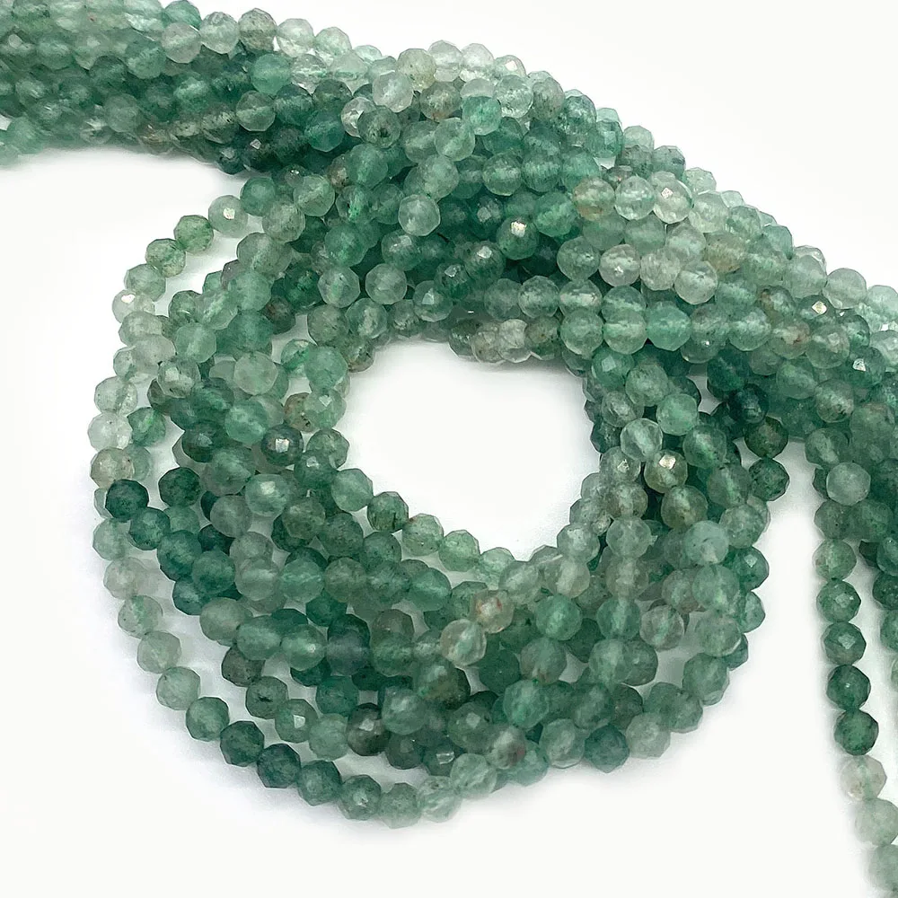 Gradient Green Natural Stone Facet Processing Beads 2/3/4mm Round Straight Holes Loose Bead Handmade Jewelry Accessory 1 Strand
Gradient Green Natural Stone Facet Processing Beads 2/3/4mm Round Straight Holes Loose Bead Handmade Jewelry Accessory 1 Strand