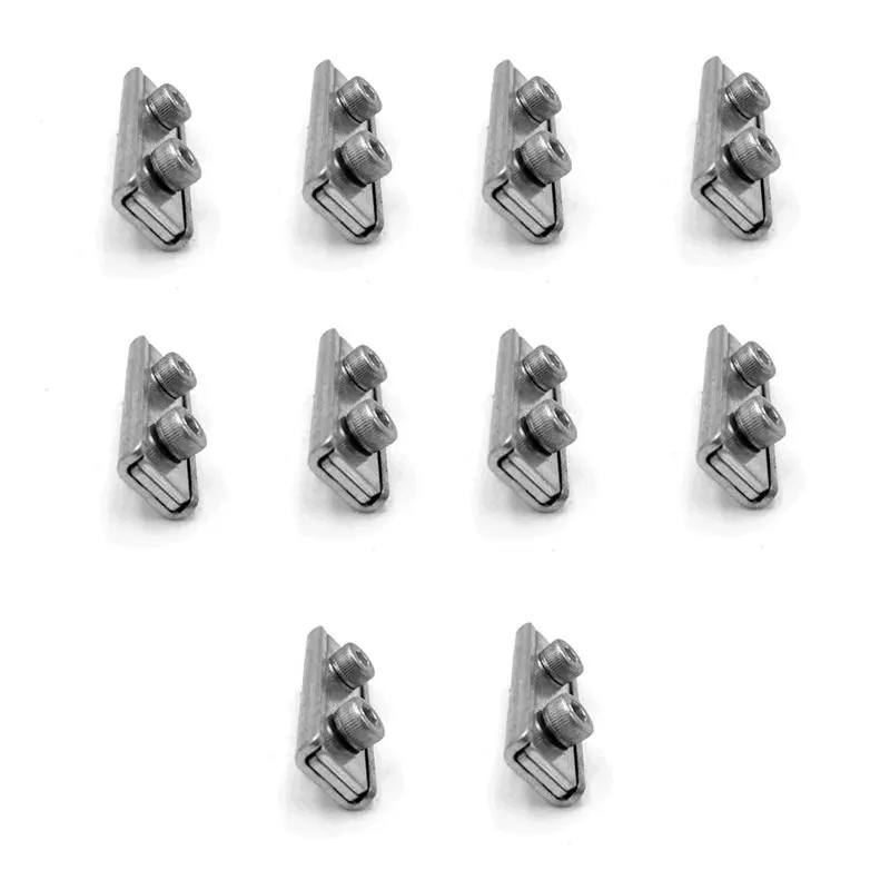 For Throttle And Brake Accessories Compatible 10 Pcs Dual Screw Cable Clamps For Go Karts
For Throttle And Brake Accessories Compatible 10 Pcs Dual Screw Cable Clamps For Go Karts