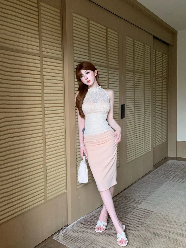 Sexy Lace Embroidery Pure Desire Bouffant Skirt Set for plus Size Women Summer High Waist Short Top mid Length Skirt Set
Sexy Lace Embroidery Pure Desire Bouffant Skirt Set for plus Size Women Summer High Waist Short Top mid Length Skirt Set