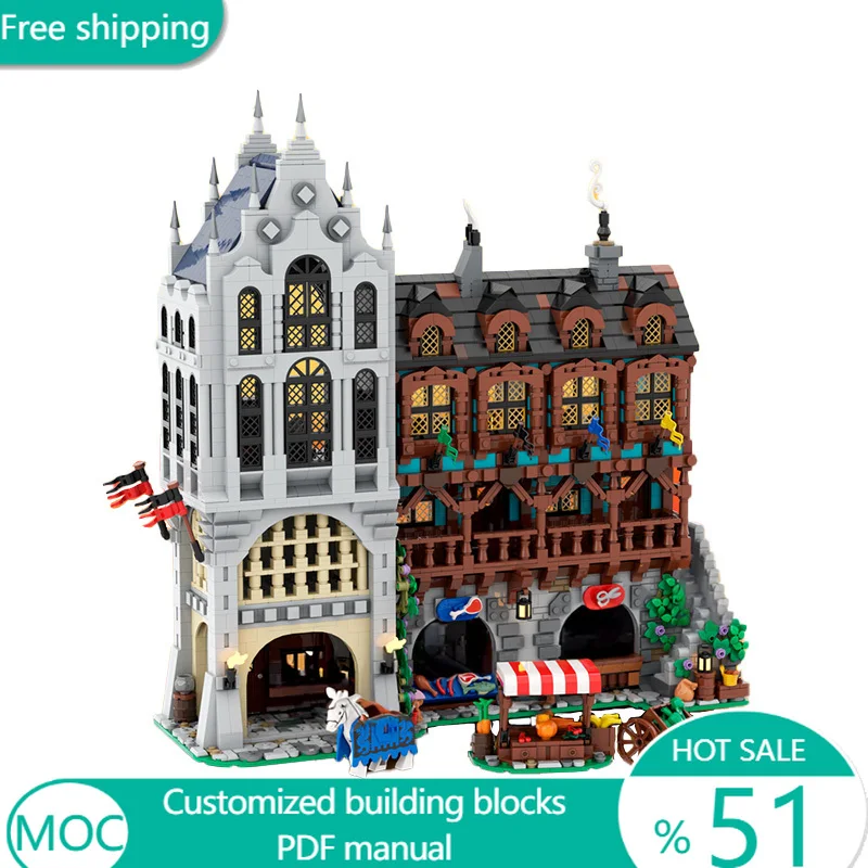 4136 PCS Urban Town Square #3 MOC Customize Modular Building Block Creative Design Educational Learning DIY Festival Toy Gift
4136 PCS Urban Town Square #3 MOC Customize Modular Building Block Creative Design Educational Learning DIY Festival Toy Gift