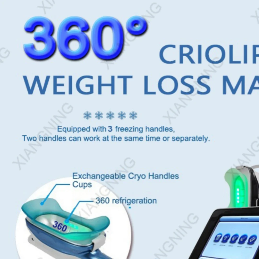 Multifunctional 360° Fat Freezing Machine with 4 Cooling Handles Cavitation RF and Lipo Laser for Body Slimming Skin Tightening
Multifunctional 360° Fat Freezing Machine with 4 Cooling Handles Cavitation RF and Lipo Laser for Body Slimming Skin Tightening