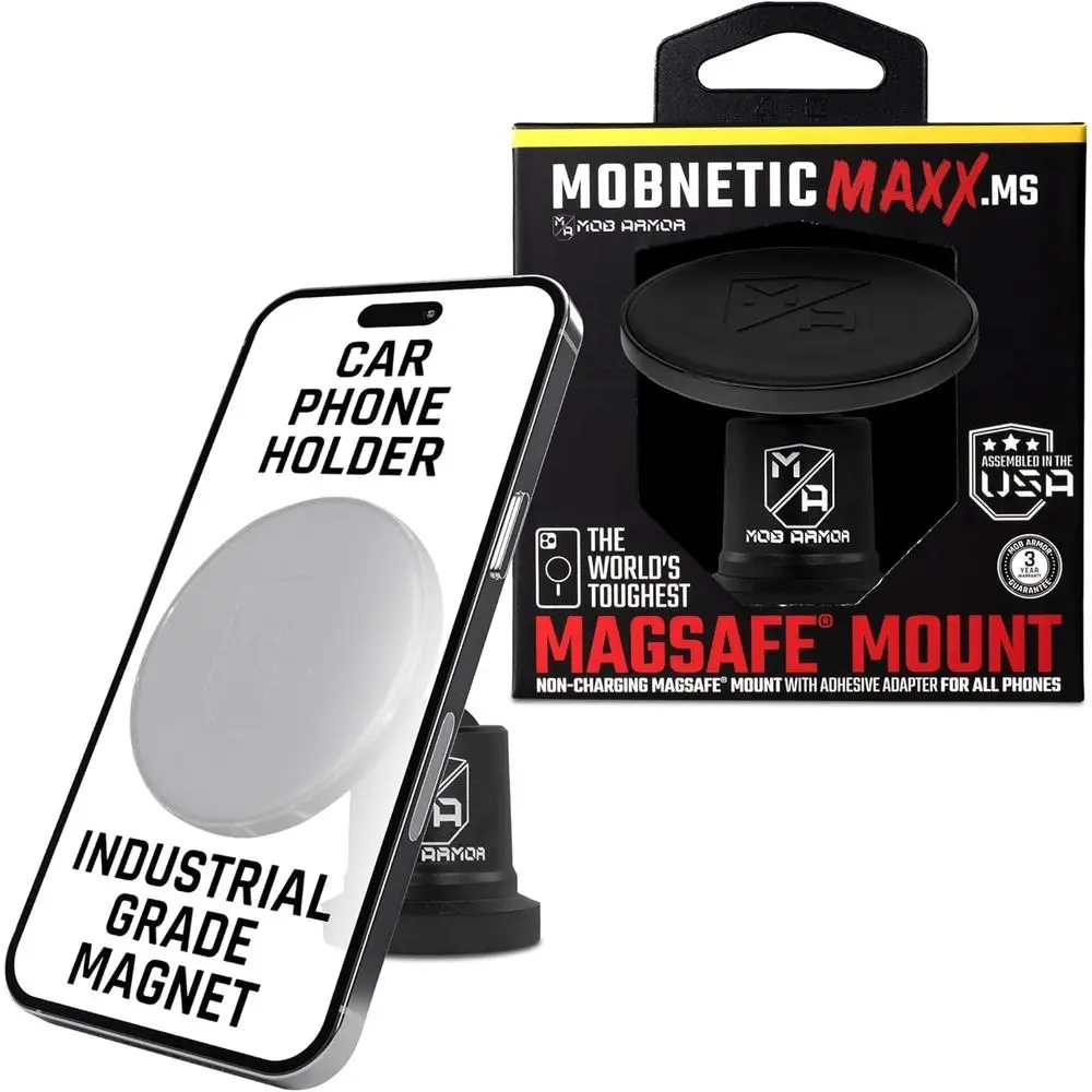 Maxx MS - MagSae Compatible Car Mount with 90º, 360º Rotation & Durable Build, Magnetic Holder for iPe & Android Devices, USA As
Maxx MS - MagSae Compatible Car Mount with 90º, 360º Rotation & Durable Build, Magnetic Holder for iPe & Android Devices, USA As
