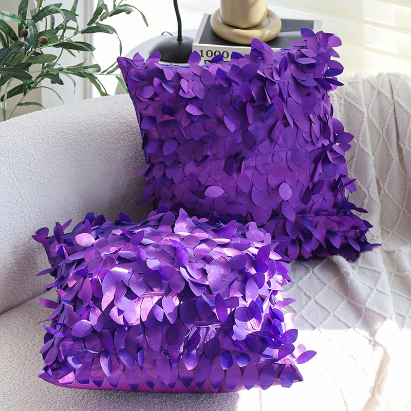 Purple 3D Creative Leaf Cushion Cover for Indoor Sofa Living Room Decoration Fashion Pillow Cover Home Decor Funda Cojin 45x45
Purple 3D Creative Leaf Cushion Cover for Indoor Sofa Living Room Decoration Fashion Pillow Cover Home Decor Funda Cojin 45x45
