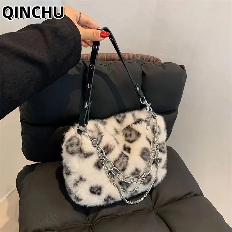 QINCHU Leopard Print Underarm Plush Bag, Women's Bag 2026 Versatile Bag Shoulder Bags handbags
QINCHU Leopard Print Underarm Plush Bag, Women's Bag 2026 Versatile Bag Shoulder Bags handbags
