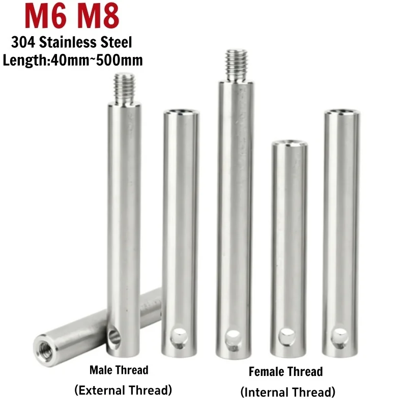 M6 M8 304 Stainless Steel Threaded Rod Pin Male Female Single End Solid Spacing Column Dowel Pin for Conveyor Bracket Shaft
M6 M8 304 Stainless Steel Threaded Rod Pin Male Female Single End Solid Spacing Column Dowel Pin for Conveyor Bracket Shaft