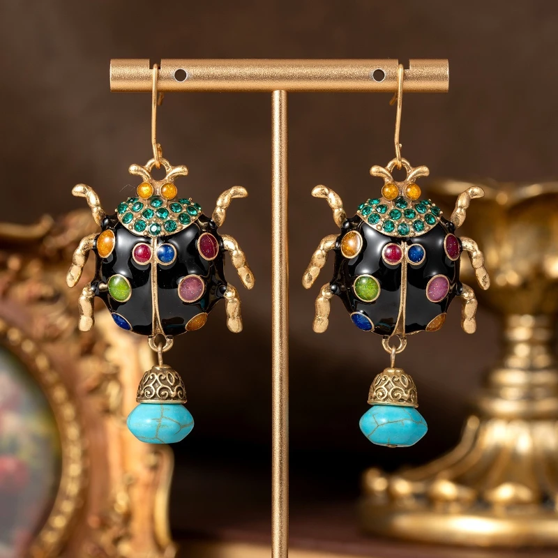 Vintage Enamel Colorful Insect Tassel Drop Earrings for Women Boho Statement Dangle Jewelry Gift
Vintage Enamel Colorful Insect Tassel Drop Earrings for Women Boho Statement Dangle Jewelry Gift