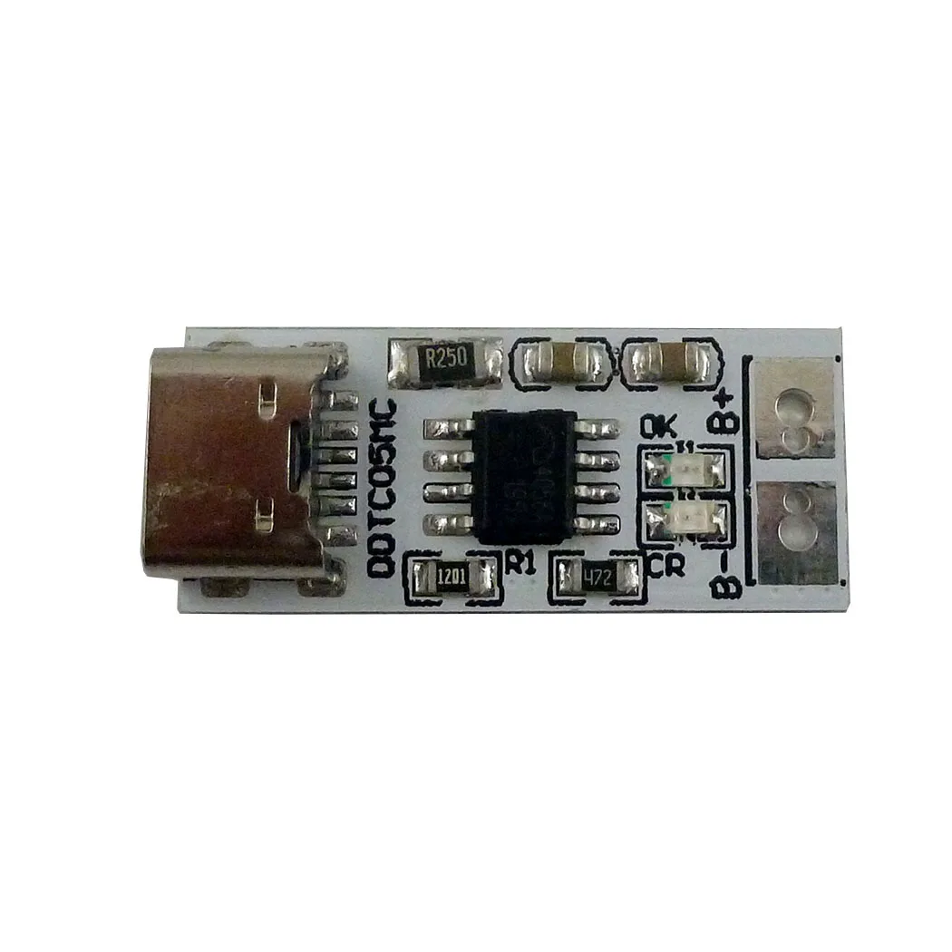 Type-C 5V to 4.2V 4.35V Step-down Buck LiPo Polymer Li-Ion Charger for 3.7V 3.8V 18650 Lithium Battery with LED Indicator
Type-C 5V to 4.2V 4.35V Step-down Buck LiPo Polymer Li-Ion Charger for 3.7V 3.8V 18650 Lithium Battery with LED Indicator