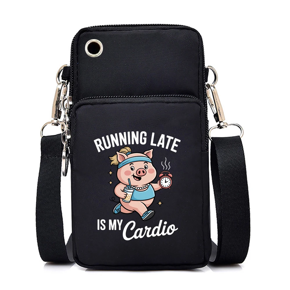 Fun Pig Humorous Quotes Graphics Small Crossbody Bags "Running Late Is My Cardio" Women Sarcastic Animal Mini Mobile Phone Bag
Fun Pig Humorous Quotes Graphics Small Crossbody Bags "Running Late Is My Cardio" Women Sarcastic Animal Mini Mobile Phone Bag