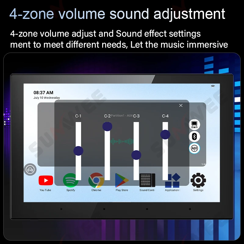 8 inch Android 11 system 4 zone audio in wall amplifier 4+32G touch screen bluetooth music player TUYA Smart home controls panel
8 inch Android 11 system 4 zone audio in wall amplifier 4+32G touch screen bluetooth music player TUYA Smart home controls panel