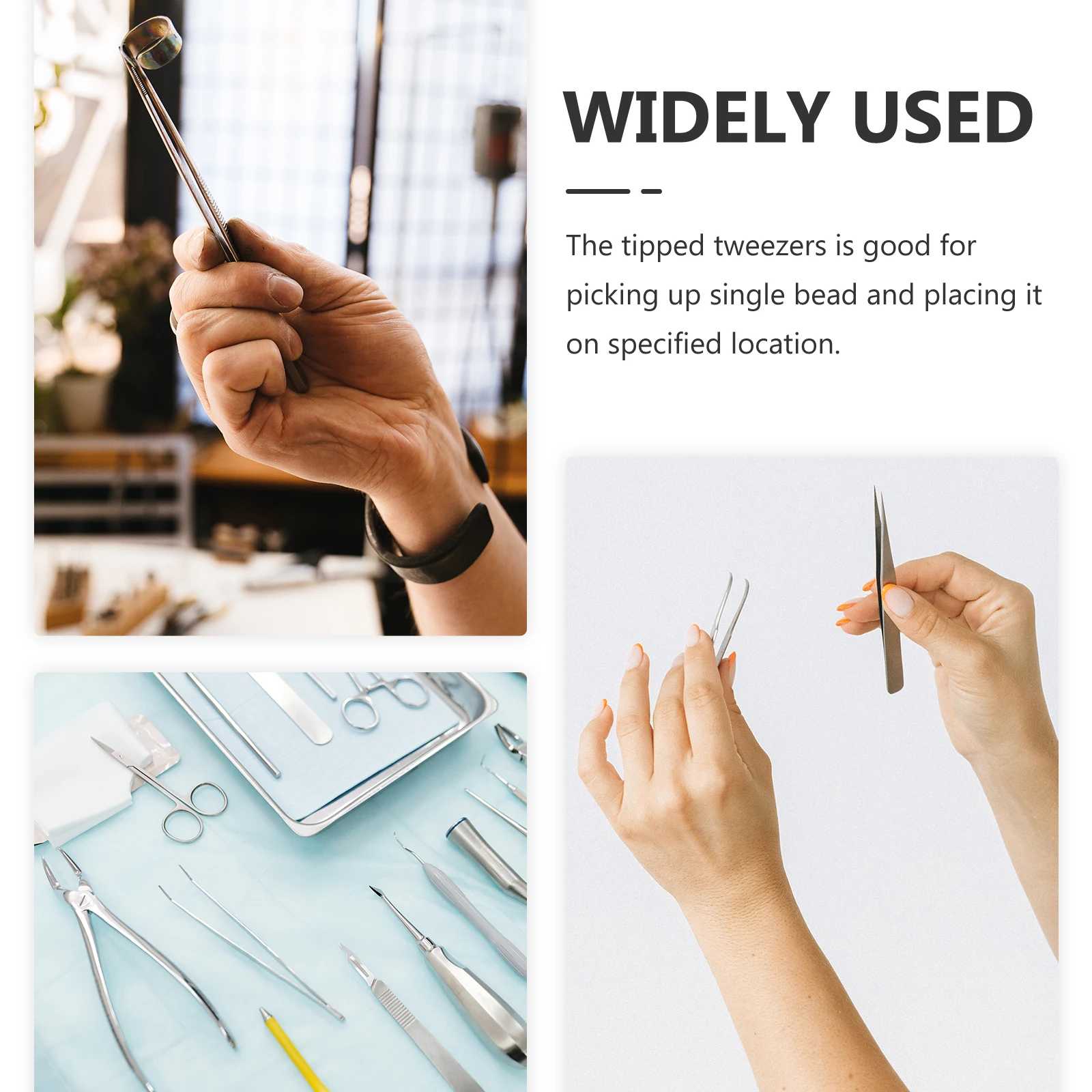 10Pcs Plastic Tweezers with Fine Tips for Picking Beads Crafting DIY Jewelry Making Lightweight and Comfortable to Hold
10Pcs Plastic Tweezers with Fine Tips for Picking Beads Crafting DIY Jewelry Making Lightweight and Comfortable to Hold