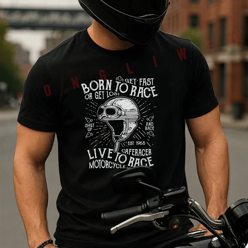 Get Fast Born To Race Or Get Lost Moto Summer Cotton T-shirt Short Sleeved Casual Fashion Basic TShirt
Get Fast Born To Race Or Get Lost Moto Summer Cotton T-shirt Short Sleeved Casual Fashion Basic TShirt