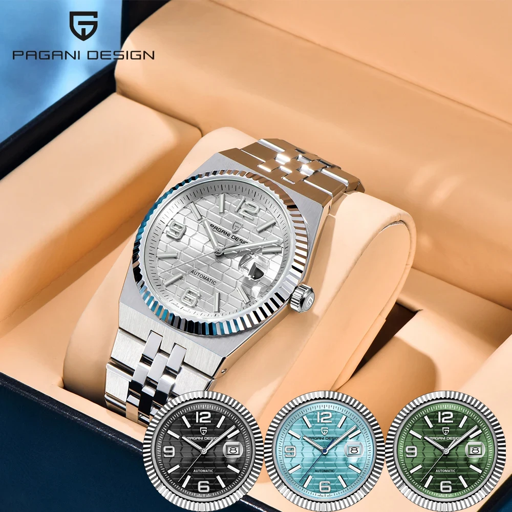 PAGANI DESIGN Новые мужские часы Miyota 8215 Автоматические механические наручные часы Часы из нержавеющей стали Relogio Masculino 37 мм 
PAGANI DESIGN Новые мужские часы Miyota 8215 Автоматические механические наручные часы Часы из нержавеющей стали Relogio Masculino 37 мм