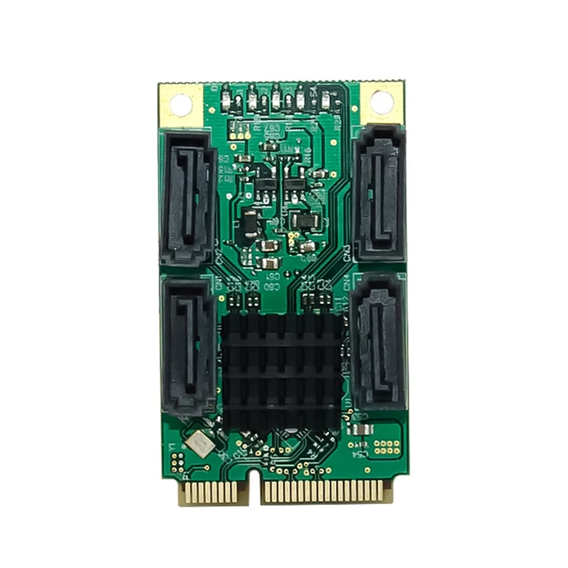 Pcie на 4 порта SATA3.0 6 Гбит/с, адаптер для жесткого диска, мини PCI Express на SATA 3,1, контроллер, плата расширения
Pcie на 4 порта SATA3.0 6 Гбит/с, адаптер для жесткого диска, мини PCI Express на SATA 3,1, контроллер, плата расширения