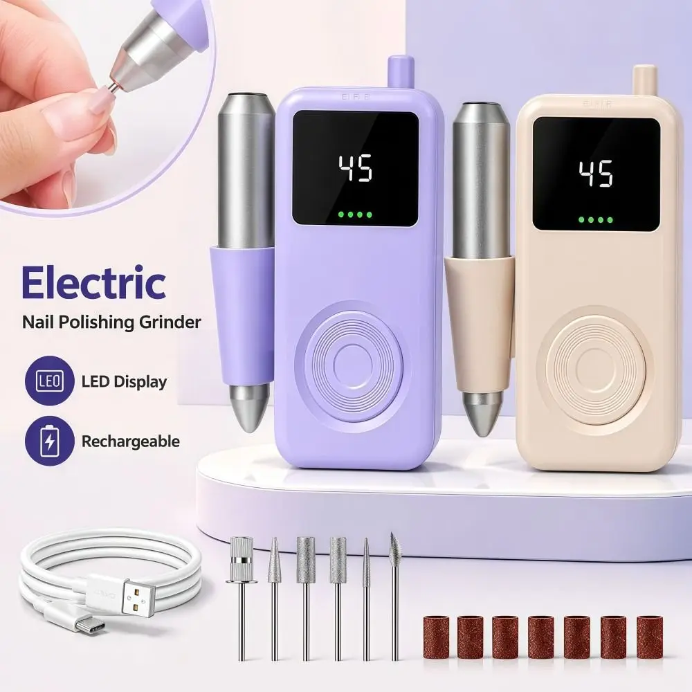 LED Display Electric Nail Polishing Grinder Rechargeable 6 Grinding Heads Electric Nail File Multifunctional Portable
LED Display Electric Nail Polishing Grinder Rechargeable 6 Grinding Heads Electric Nail File Multifunctional Portable