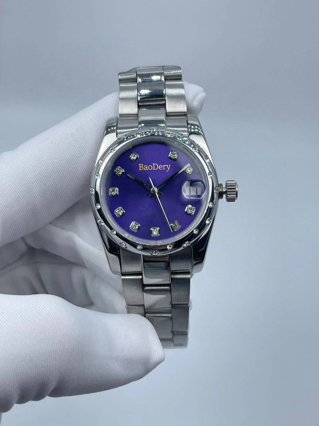 Custom Logo31mmLuxury ladies' diamond watch, 904 stainless steel and sapphire mirror, the best gift for ladies
Custom Logo31mmLuxury ladies' diamond watch, 904 stainless steel and sapphire mirror, the best gift for ladies