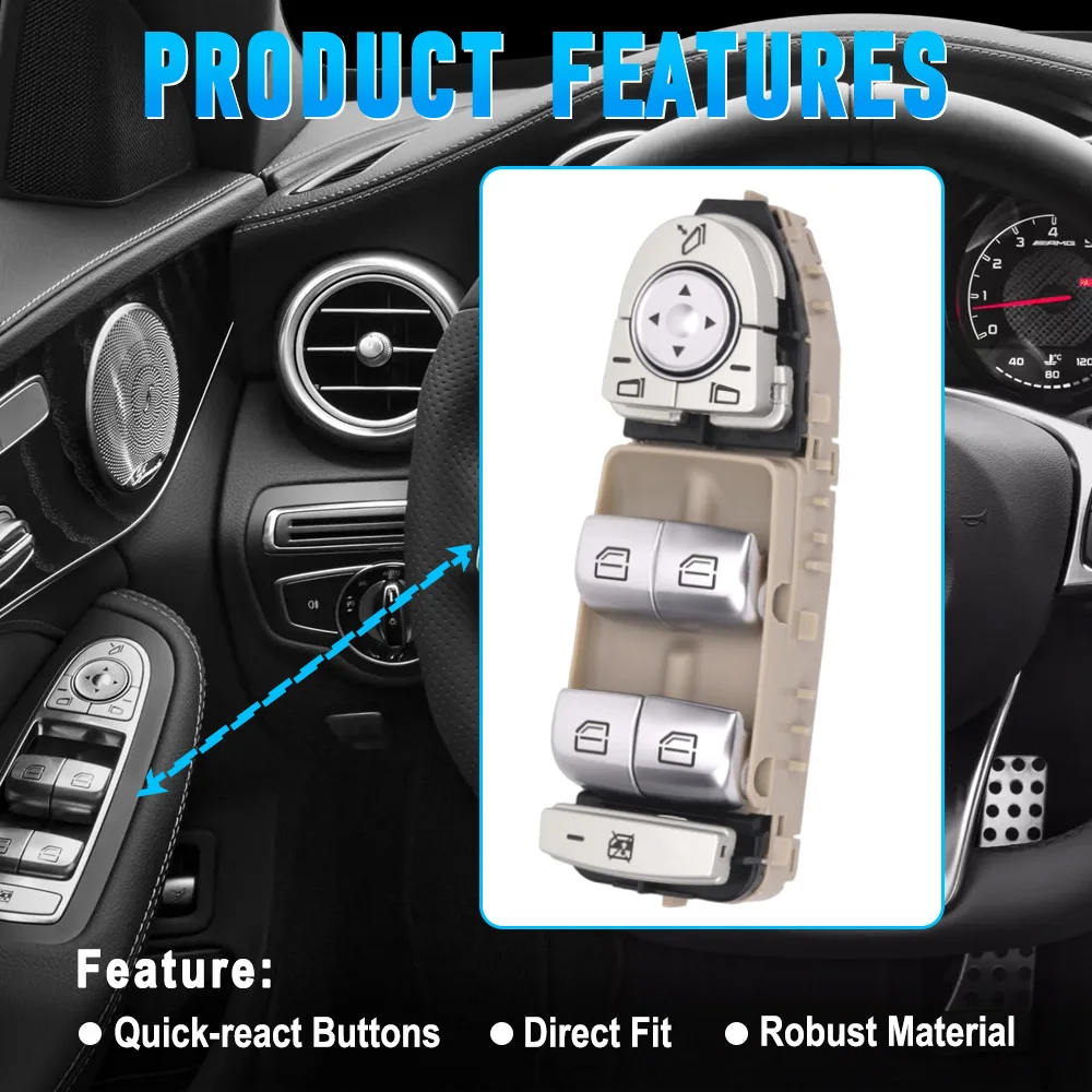 A2059056811 20590568119051 Master Power Window Switch for Mercedes-Benz GLC43 AMG Sport Utility 2017-2018
A2059056811 20590568119051 Master Power Window Switch for Mercedes-Benz GLC43 AMG Sport Utility 2017-2018