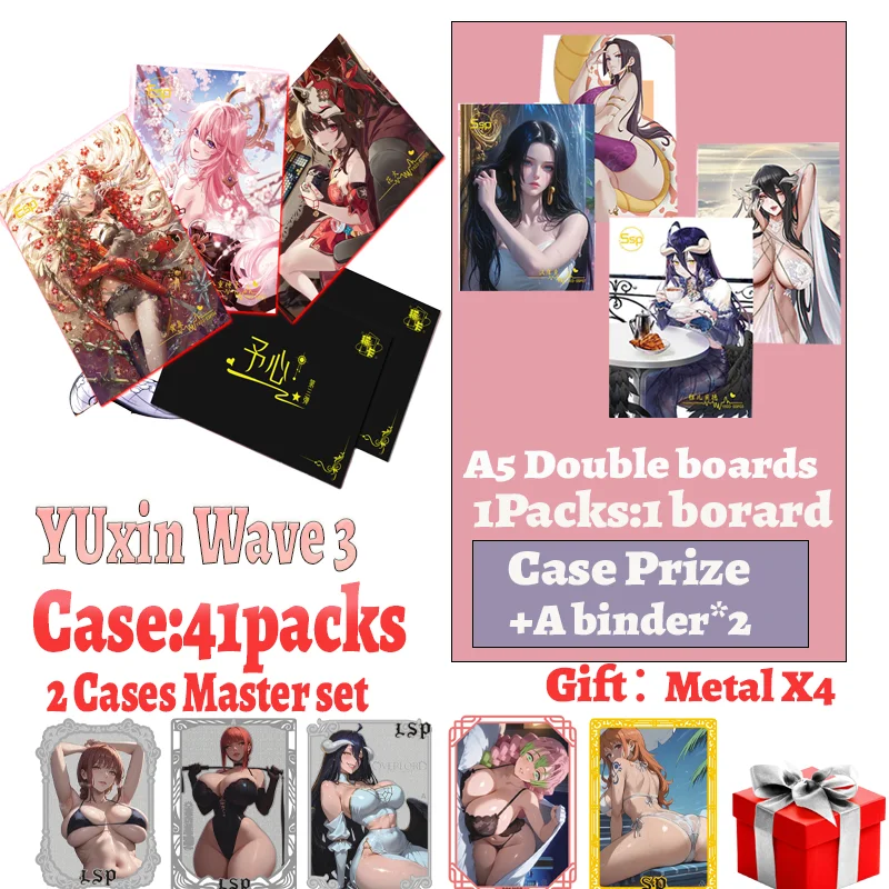 2025 Latest A5 Boards Yuxin wave 3 Hobby Spicy Waifu Board Doujin Booster Rem Boa Nami Genshin Furina Rare Card Toy Gifts
2025 Latest A5 Boards Yuxin wave 3 Hobby Spicy Waifu Board Doujin Booster Rem Boa Nami Genshin Furina Rare Card Toy Gifts