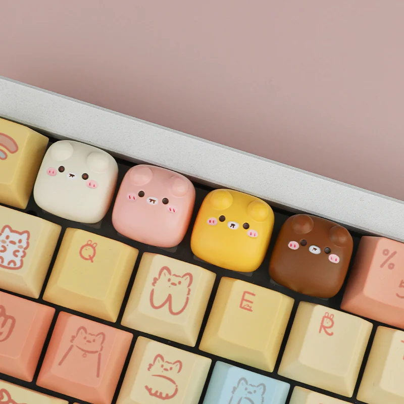 Cute Bear ESC Keycaps Customize Resin 3D Printing Handmade Painting 12.3mm Keyboard Cap for Mechanical Keyboard Accessories Gift
Cute Bear ESC Keycaps Customize Resin 3D Printing Handmade Painting 12.3mm Keyboard Cap for Mechanical Keyboard Accessories Gift