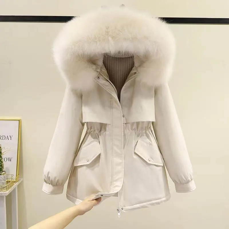 2023 New Women Padded Winter Jacket Female Loose Plus Fleece Thick Parkas Frock Trend Outwear Hooded Fur Collar Overcoat
2023 New Women Padded Winter Jacket Female Loose Plus Fleece Thick Parkas Frock Trend Outwear Hooded Fur Collar Overcoat