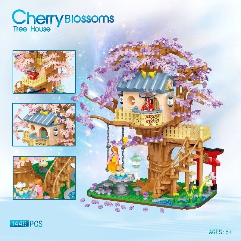 Japanese Style Cherry Blossom Tree House Building Blocks Educational Puzzle Assembly for Kids Toy Gift
Japanese Style Cherry Blossom Tree House Building Blocks Educational Puzzle Assembly for Kids Toy Gift