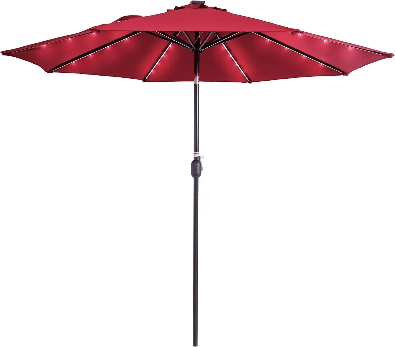 9FT 32 LED Lighted Patio Umbrella with Solar Powered, Table Market Umbrella with Crank & Push Button Tilt for Garden, Deck, Pool
9FT 32 LED Lighted Patio Umbrella with Solar Powered, Table Market Umbrella with Crank & Push Button Tilt for Garden, Deck, Pool