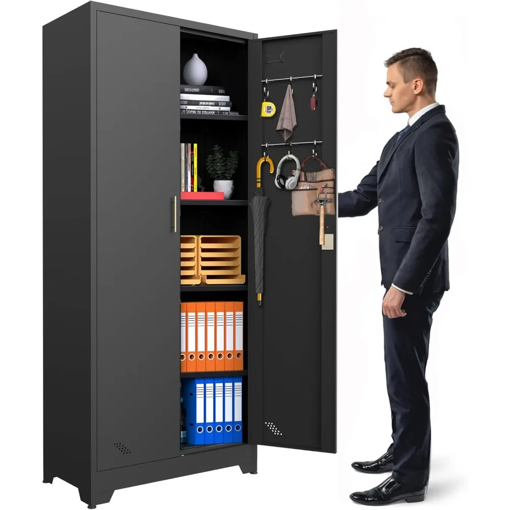 Metal Storage Cabinet with Doors and Shelves,Garage Storage Cabinet with Lock for Office,Home,Garage,Gym,School 71”H×31.5”W×15.7
Metal Storage Cabinet with Doors and Shelves,Garage Storage Cabinet with Lock for Office,Home,Garage,Gym,School 71”H×31.5”W×15.7