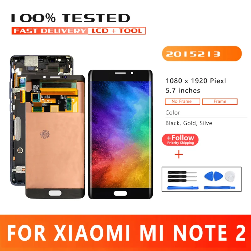 ЖК-дисплей 5,7 дюйма для Xiaomi Mi Note 2, ЖК-дисплей с сенсорным экраном и дигитайзером для Mi Note 2
ЖК-дисплей 5,7 дюйма для Xiaomi Mi Note 2, ЖК-дисплей с сенсорным экраном и дигитайзером для Mi Note 2