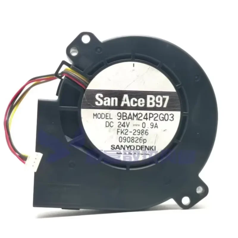 Sanyo Denki 9BAM24P2G03 DC 24V 0.9A 97x97X33mm 4-Wire Server Cooling Fan
Sanyo Denki 9BAM24P2G03 DC 24V 0.9A 97x97X33mm 4-Wire Server Cooling Fan
