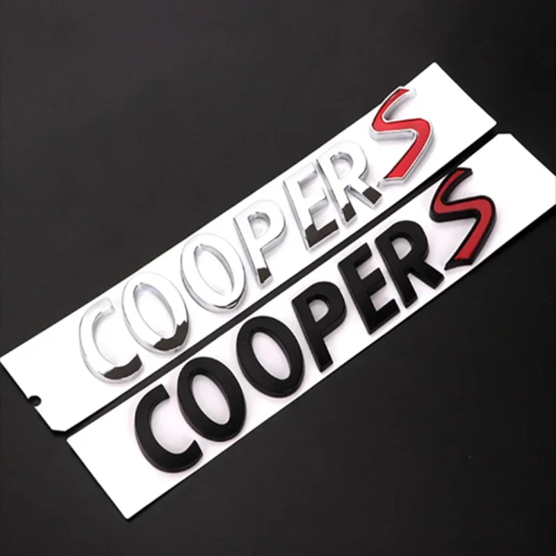3D ABS Black Chrome Car Letters Rear Trunk Logo Mini Cooper S Emblem Badge Sticker For Mini Cooper S R56 R53 R60 F56 Accessories
3D ABS Black Chrome Car Letters Rear Trunk Logo Mini Cooper S Emblem Badge Sticker For Mini Cooper S R56 R53 R60 F56 Accessories