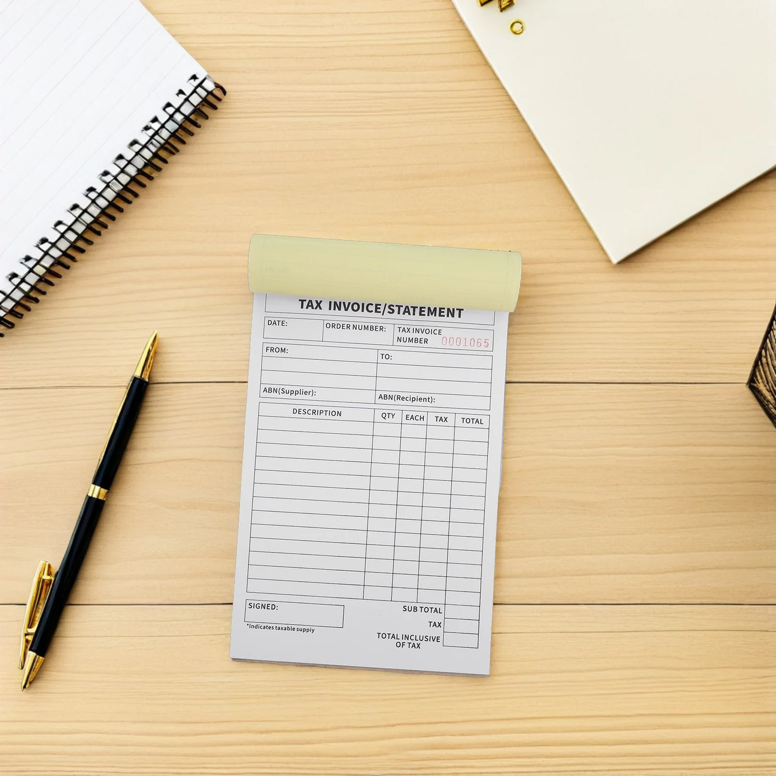 Business Invoice Receipt Book 3-Part English Tax Invoice Order Forms Purchase Tracking Record Keeping Retail Receipt for Small
Business Invoice Receipt Book 3-Part English Tax Invoice Order Forms Purchase Tracking Record Keeping Retail Receipt for Small